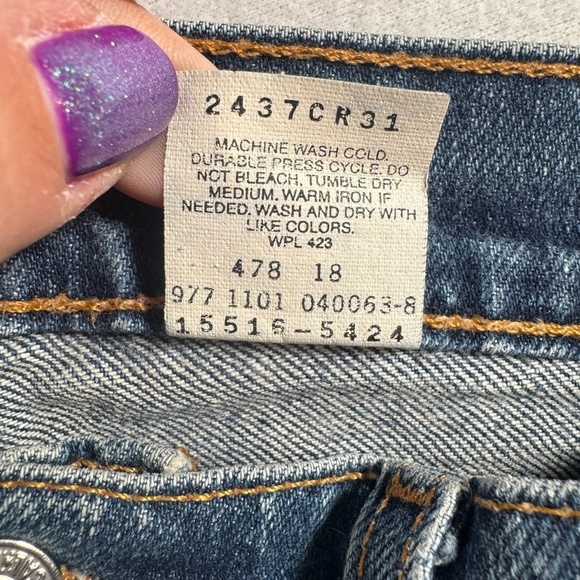 Levis Jeans Womens 6 Blue 515 Bootcut Mid Rise Medium Wash - Picture 4 of 11
